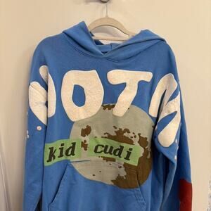 Kid Cudi MOTM Man On The Moon Blue Hoodie Men's Size L CPFM
